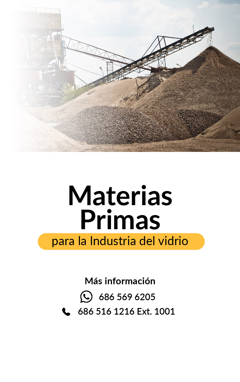 Materias Primas para la Industria del vidrio